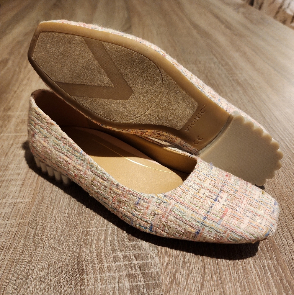 Vionic Multicolor Tweed Flats - Picture 2 of 10